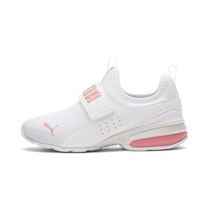 PUMA girls White and Pink Sneakers